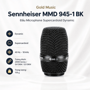 sennheiser mmd 945 1 bk dau microphone