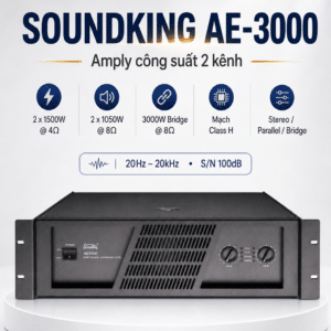 SOUNDKING AE-3000 amply công suất 2 kênh