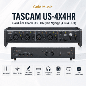 TASCAM US-4X4HR - Card Âm Thanh USB Chuyên Nghiệp (4 IN/4 OUT) tascam us 4x4hr card am thanh usb 4 in 4 out
