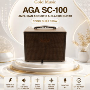 ampli dan acoustic va classic guitar aga sc 100 4