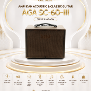 Ampli Đàn Acoustic và Classic Guitar AGA SC-60-III (công suất 60W) ampli dan acoustic va classic guitar aga sc 60 iii cong suat 60w