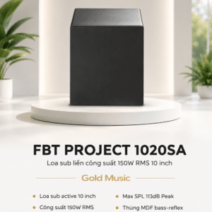 fbt project 1020sa loa sub 150w rms 10 inch 2