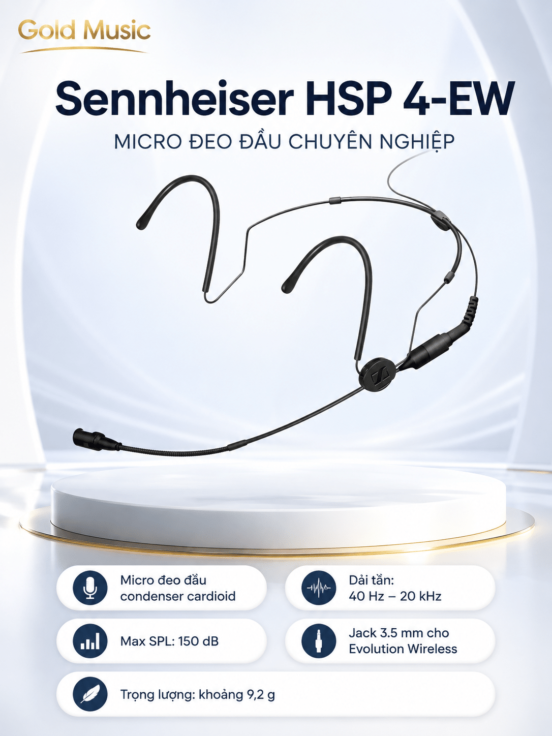 HSP 4-EW Micro đeo đầu Sennheiser hsp 4 ew micro deo dau sennheiser