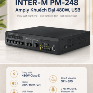 INTER-M PM-248 Amply Khuếch Đại 480W