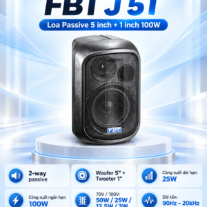 j 5t loa passive 5inch 1inch 100w fbt 4