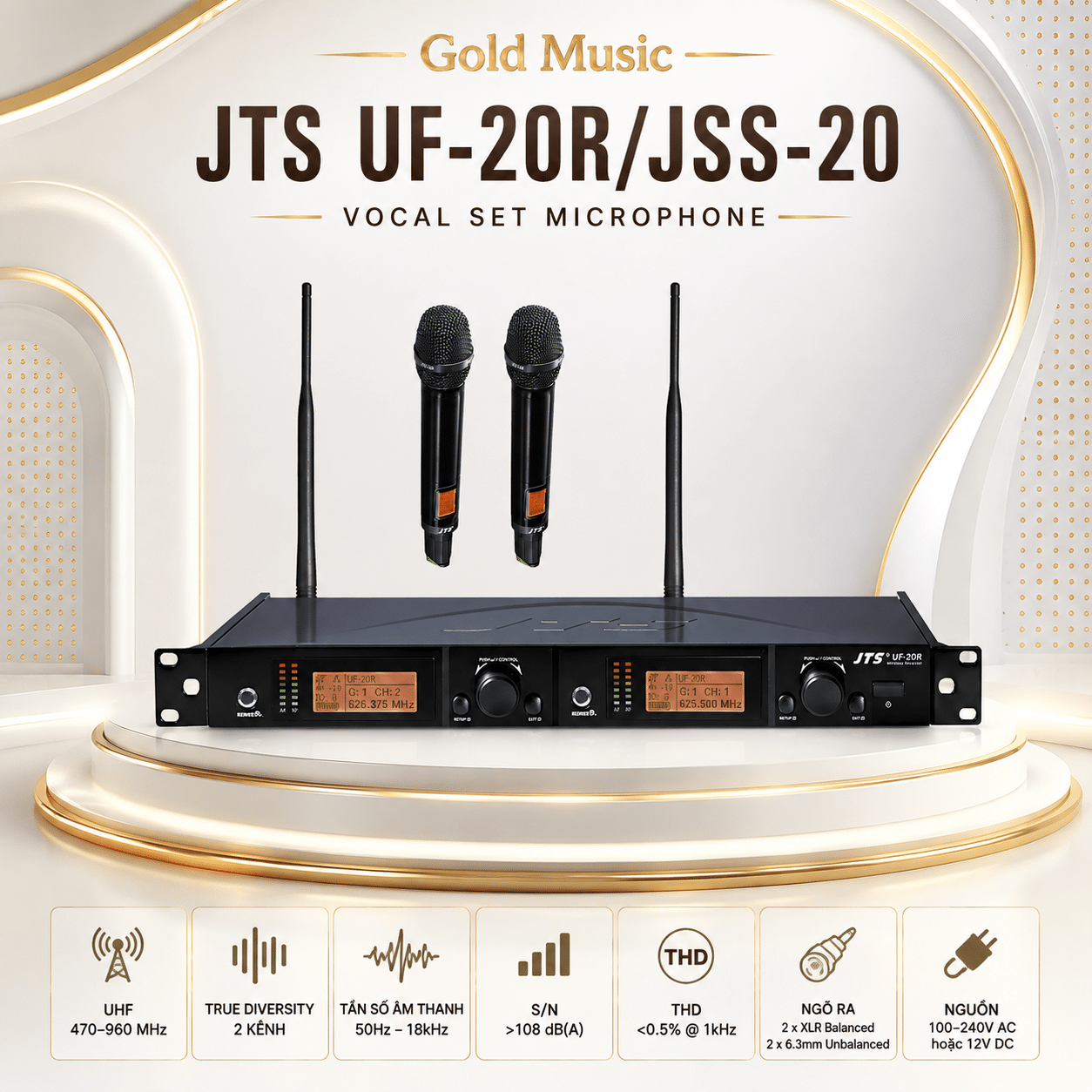 JTS UF-20R/JSS-20 Vocal Set Microphone jts uf 20r jss 20 vocal microphone