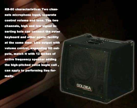 keyboard amplifier goldea kb 80 keyboard amplifier goldea kb 80