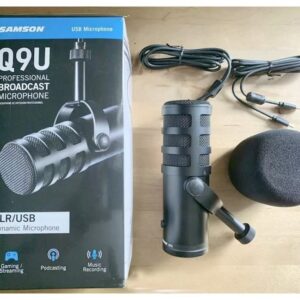 micro podcast samson q9u dynamic usb xlr 1