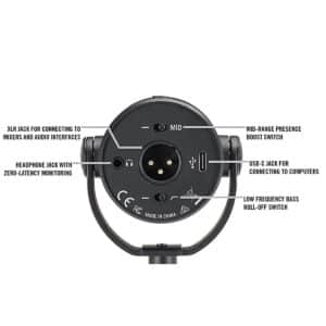 micro podcast samson q9u dynamic usb xlr 2