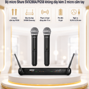 bo micro shure svx288a pg58 khong day 3