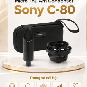 micro thu am condenser sony c 80