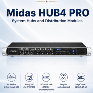 midas hub4 pro system hubs and distribution modules