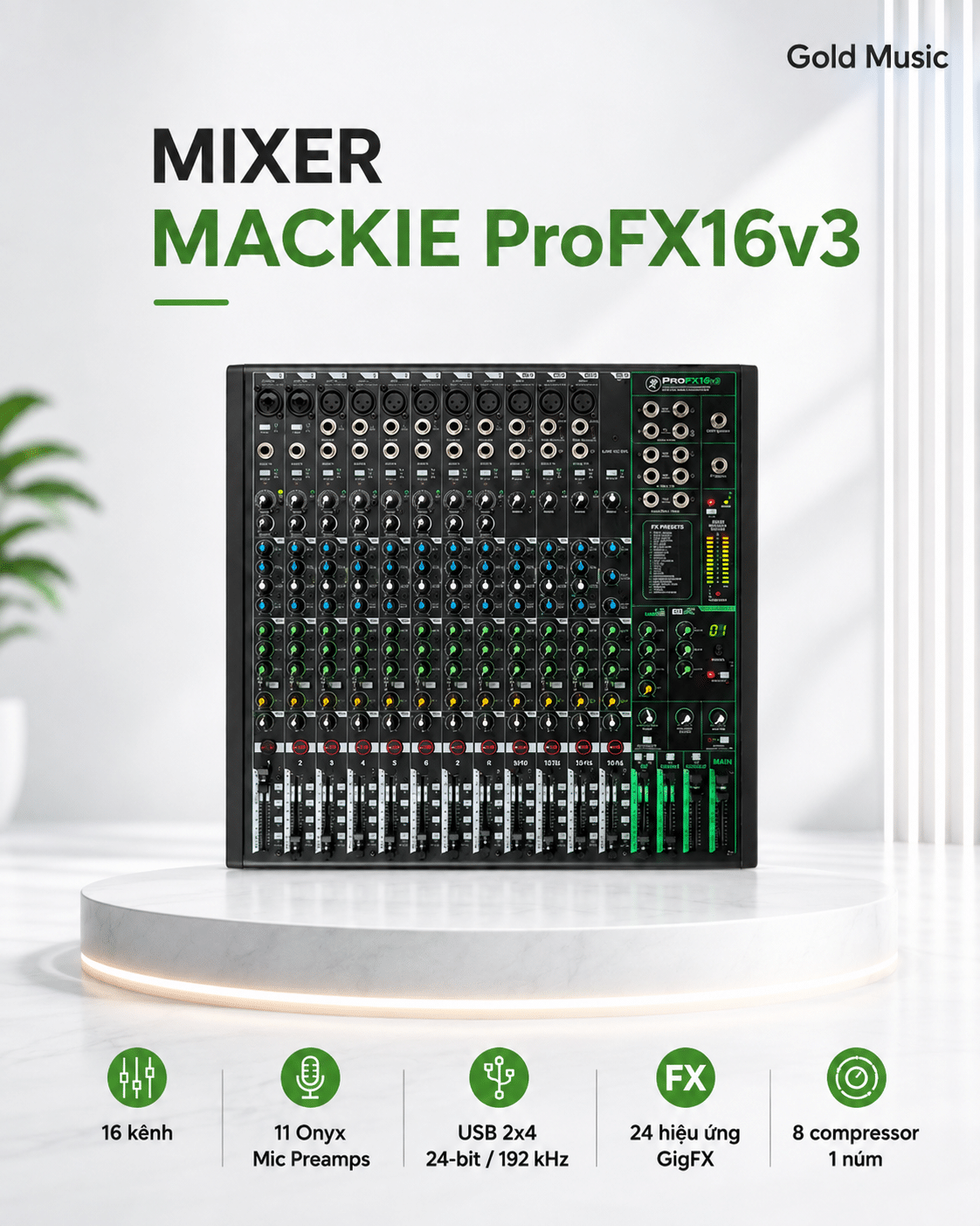 MIXER MACKIE ProFX16v3 mixer mackie profx16v3