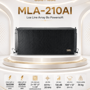 MLA-210AI Loa Line Array Bo Powersoft Công Suất Liên Tục 1600W LF 4Ω HF 8Ω HBK SOUND mla 210ai loa line array bo powersoft
