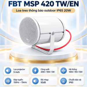 msp 420 tw en loa treo thong bao outdoor ip65 20w fbt 3