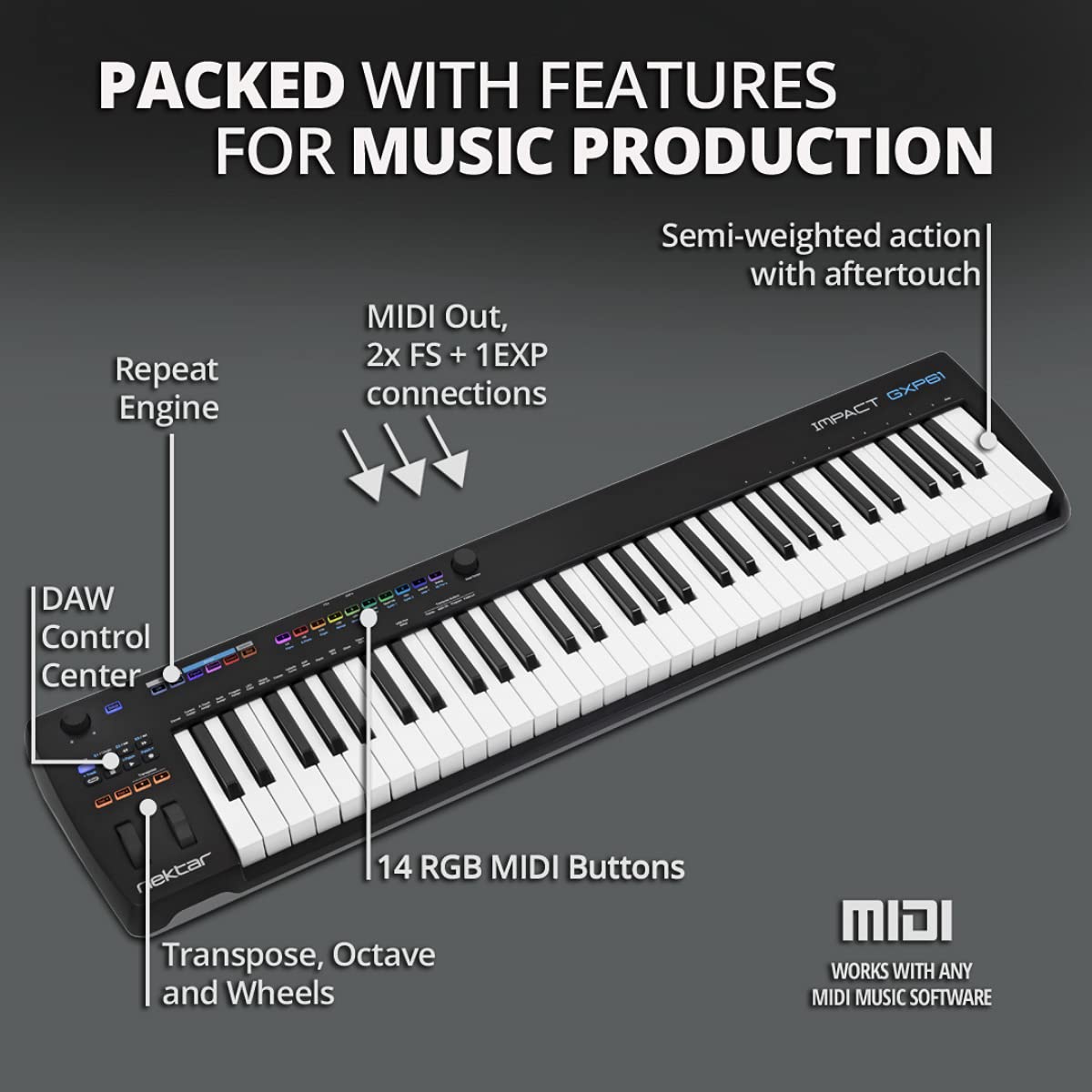 nektar impact gxp 88 keyboard 3 nektar impact gxp 88 keyboard 3