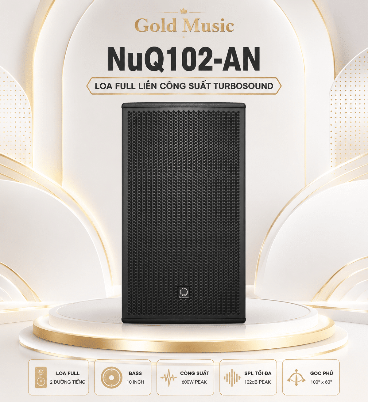 NuQ102-AN Loa Full Liền Công Suất Turbosound nuq102 an loa full turbosound