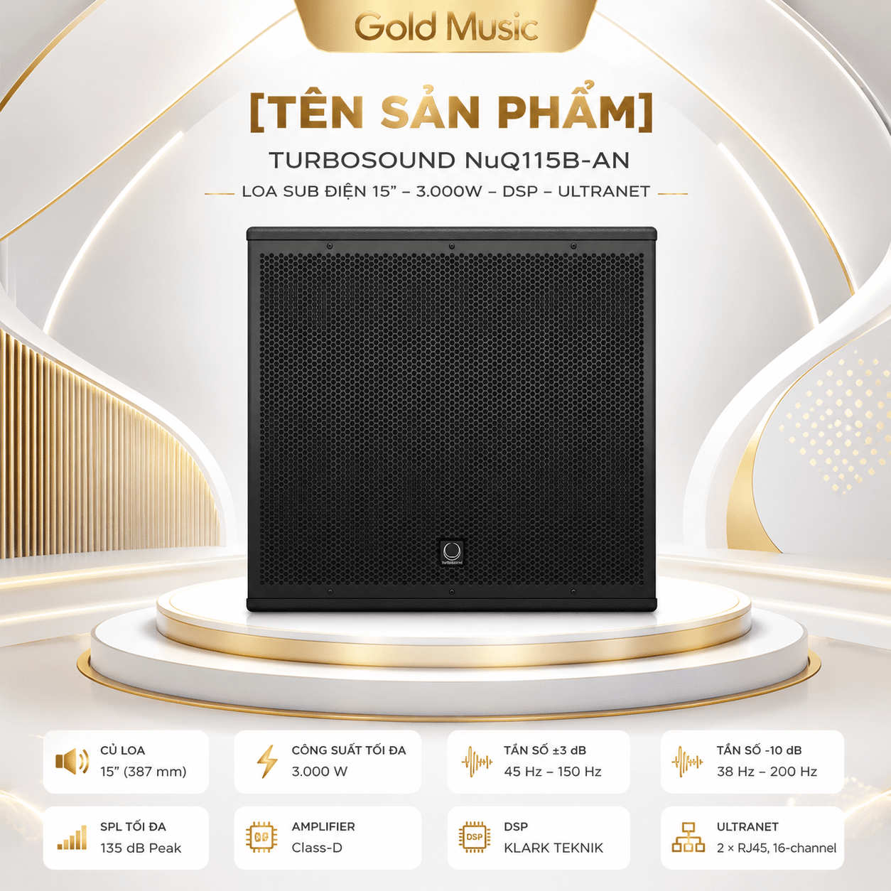 NuQ115B-AN Loa Sub điện 4 tấc Turbosound nuq115b an loa sub dien 4 tac