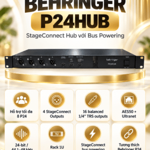 p24hub stageconnect hub with bus powering for personal monitor mixers behringer