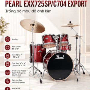 PEARL EXX725SP/C704 EXPORT TRỐNG BỘ MÀU ĐỎ ÁNH KIM