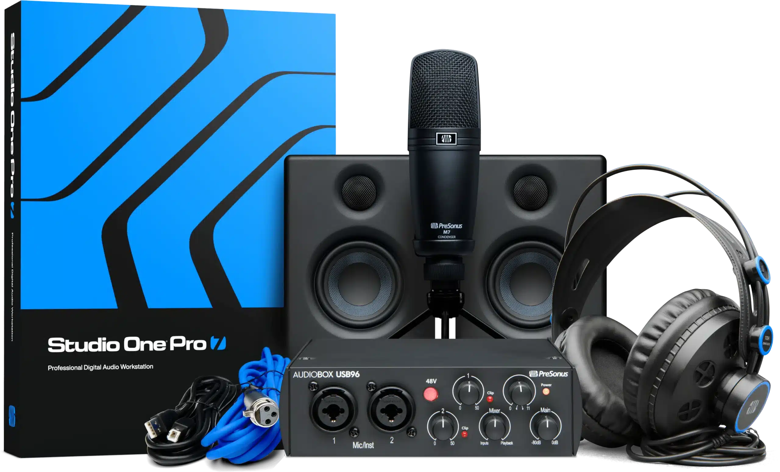 PreSonus AudioBox 25th Anniversary Edition USB 96 Studio Recording Bundle presonus audiobox 25th anniversary edition usb 96 studio 3