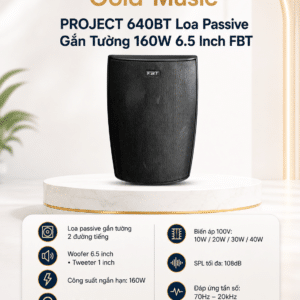 PROJECT 640BT Loa passive gắn tường 160W 6.5inch FBT project 640bt loa passive gan tuong 160w 6 5inch fbt