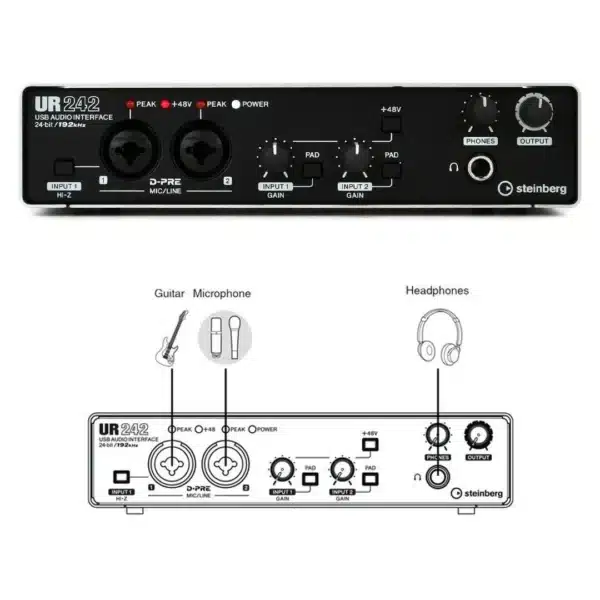 steinberg ur242 audio interface soundcard 1