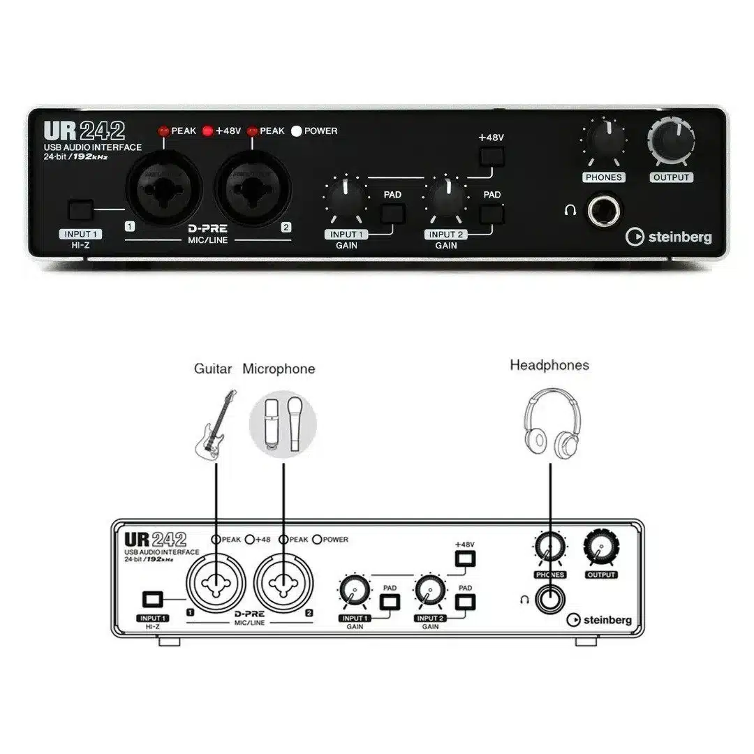 steinberg ur242 audio interface soundcard 1 steinberg ur242 audio interface soundcard 1