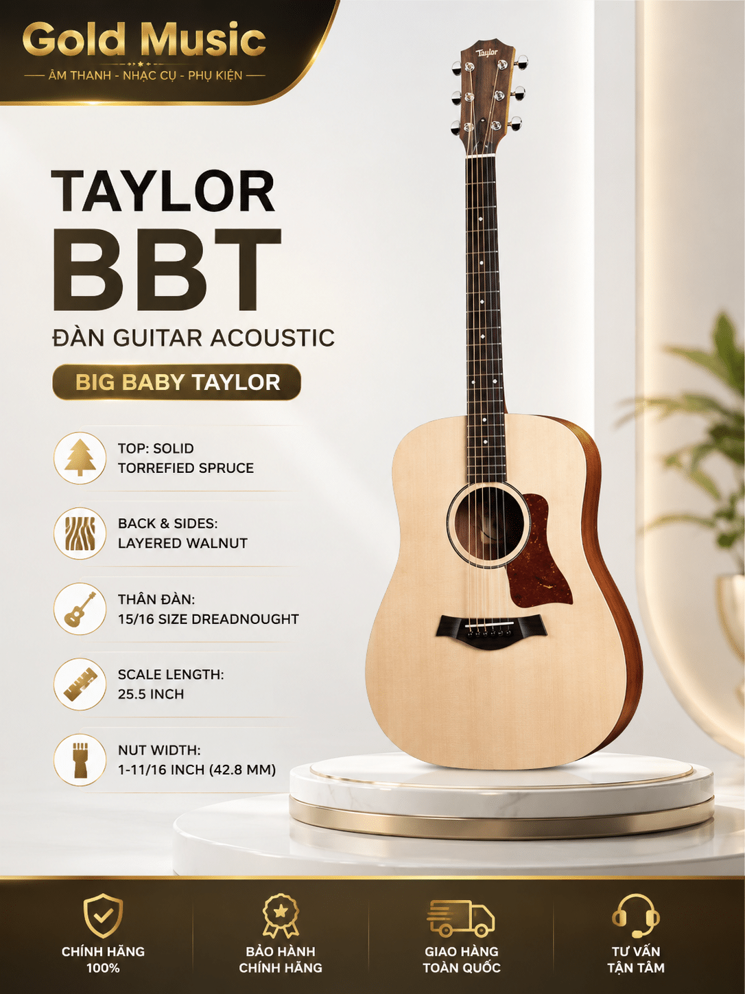 TAYLOR BBT ĐÀN GUITAR ACOUSTIC taylor bbt guitar acoustic