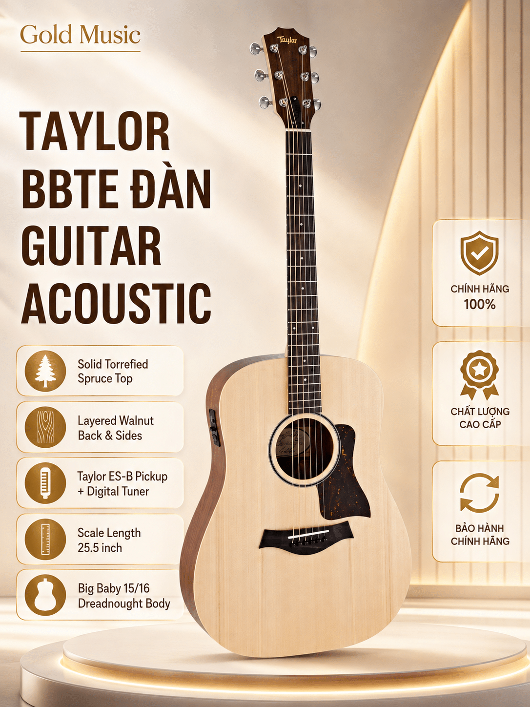 TAYLOR BBTE ĐÀN GUITAR ACOUSTIC taylor bbte guitar acoustic