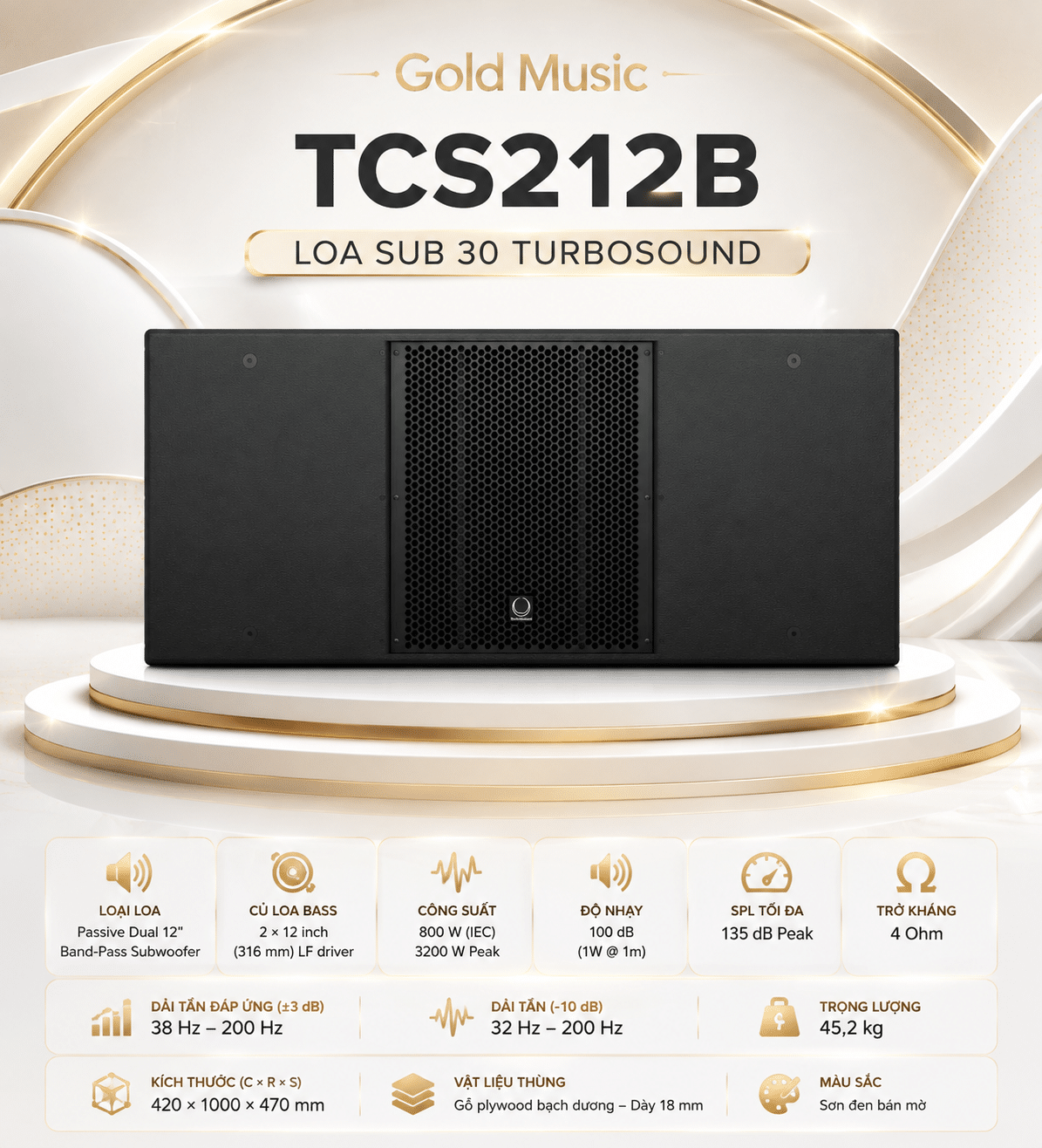 TCS212B Loa Sub 30 Turbosound tcs212b loa sub 30 turbosound