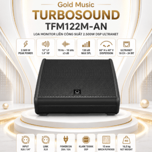 tfm122m an loa monitor lien cong suat 2 500w dsp ultranet turbosound 4