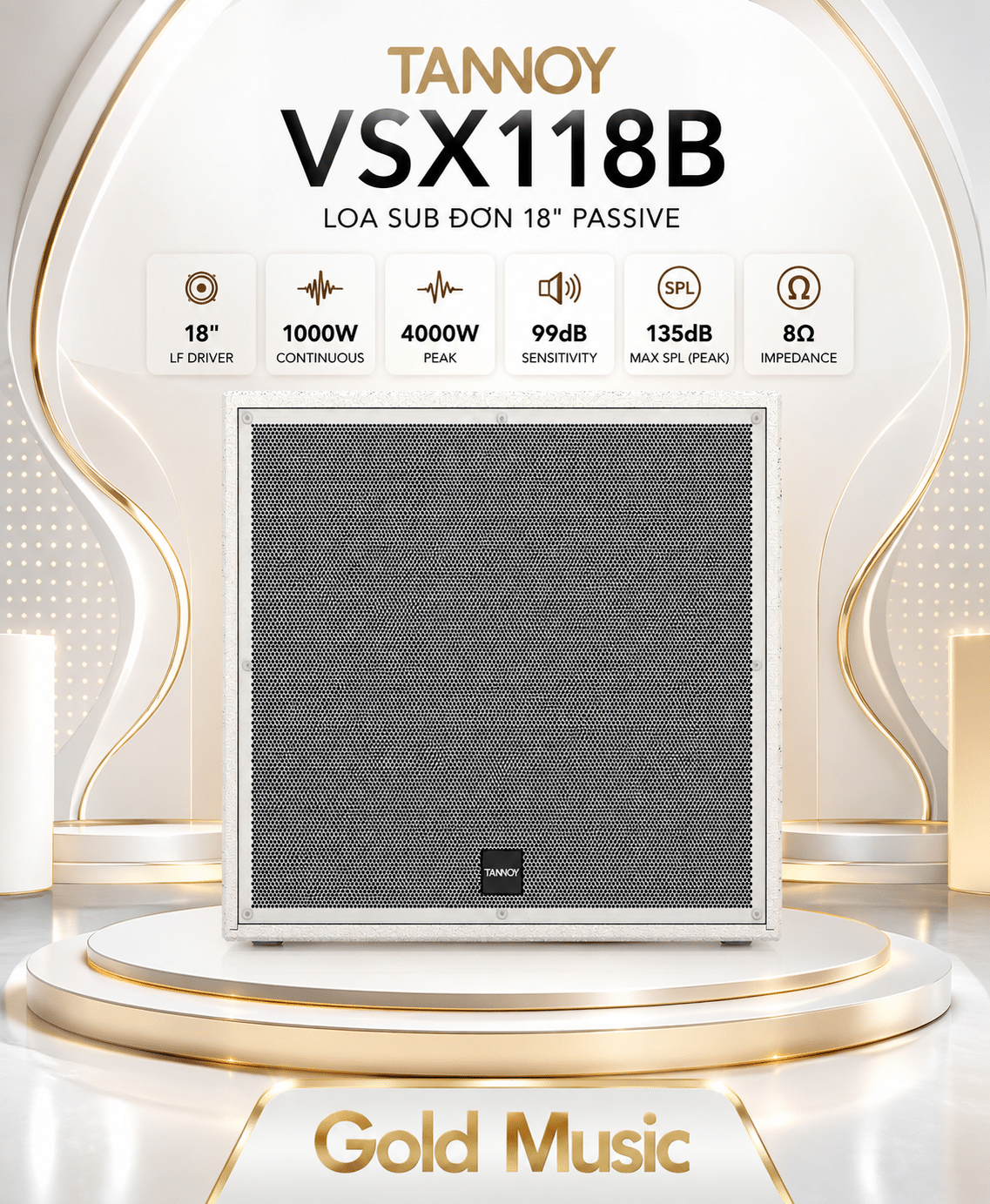 VSX118B Loa Sub đơn 50 Tannoy vsx118b loa sub don 50 tannoy