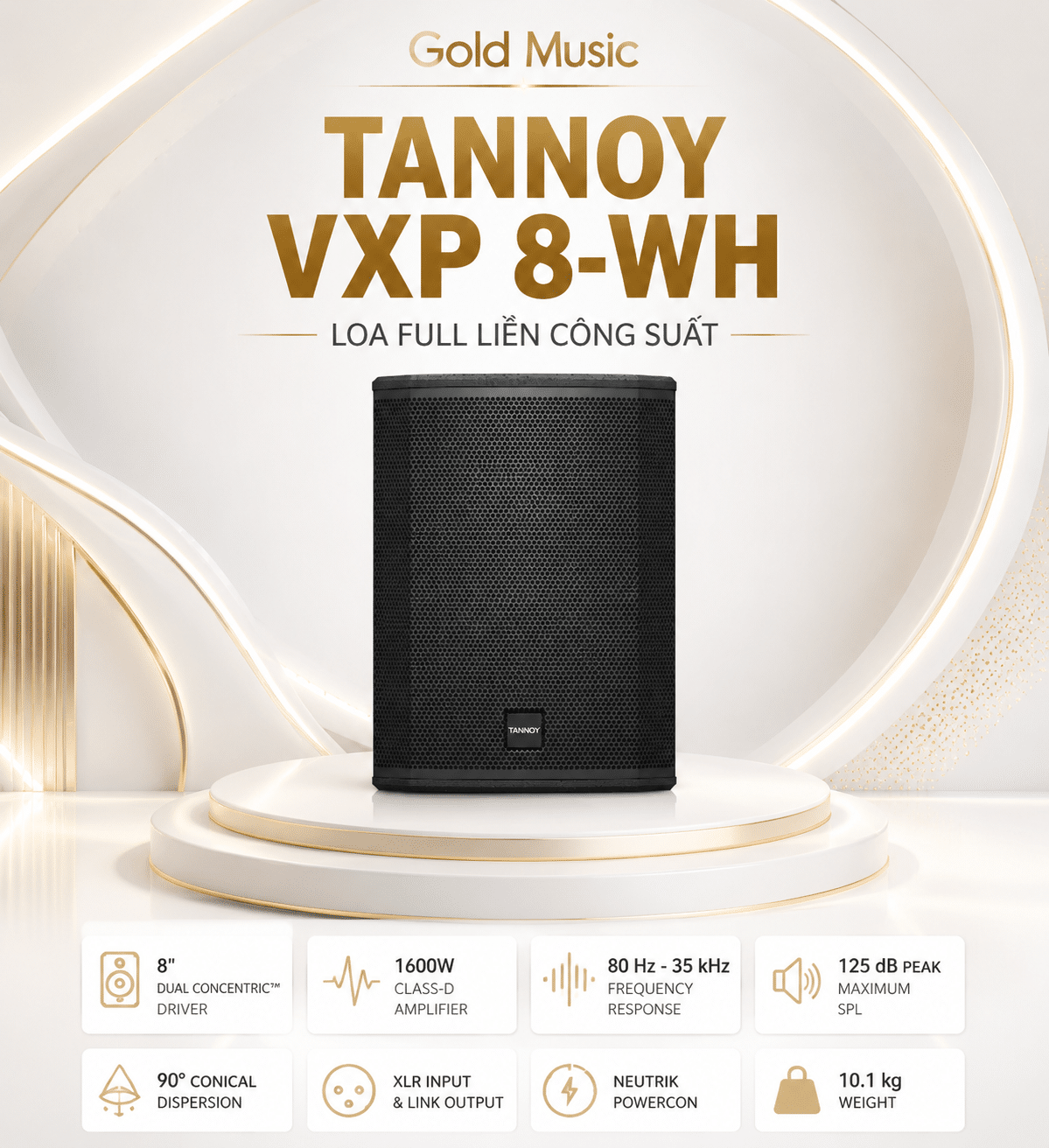 VXP 8-WH Loa Full Liền Công Suất Tannoy vxp 8 wh loa full tannoy