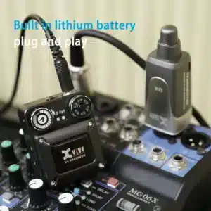 Bộ Thu Phát Không Dây Wireless Cho Tai Nghe Kiểm Âm Xvive U4R4 (1 Phát, 4 Thu) xvive u4r4 1