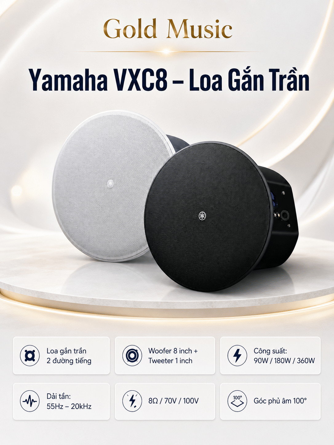 Yamaha VXC8 – Loa Gắn Trần yamaha vxc8 loa gan tran