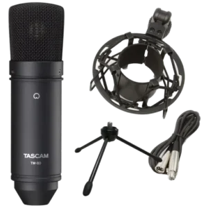 TASCAM TM-80 – micro thu âm condenser cardioid màu bạc ascam tm 80 micro thu am condenser 2
