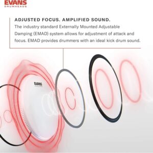 D’Addario Evans BD22EMADONX – mặt trống bass drum 22" EMAD Onyx daddario evans bd22emadonx mat trong bass 1
