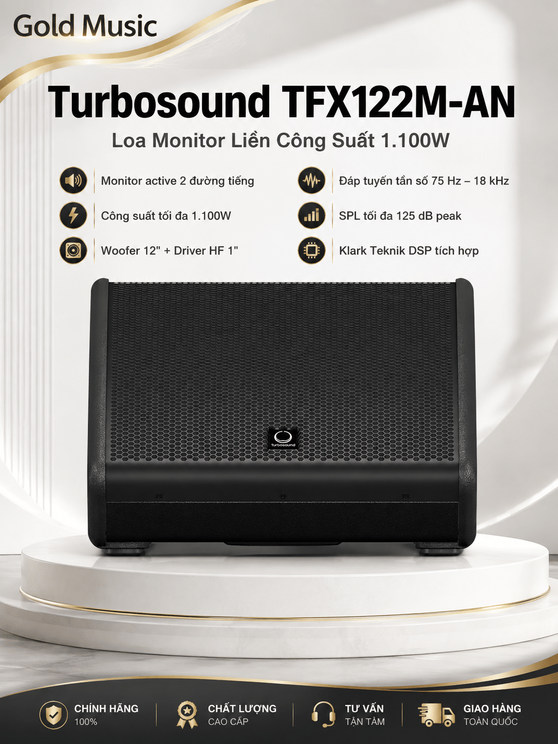 Turbosound TFX122M-AN Loa Monitor Liền Công Suất 1.100w turbosound tfx122m an loa monitor 1 100w