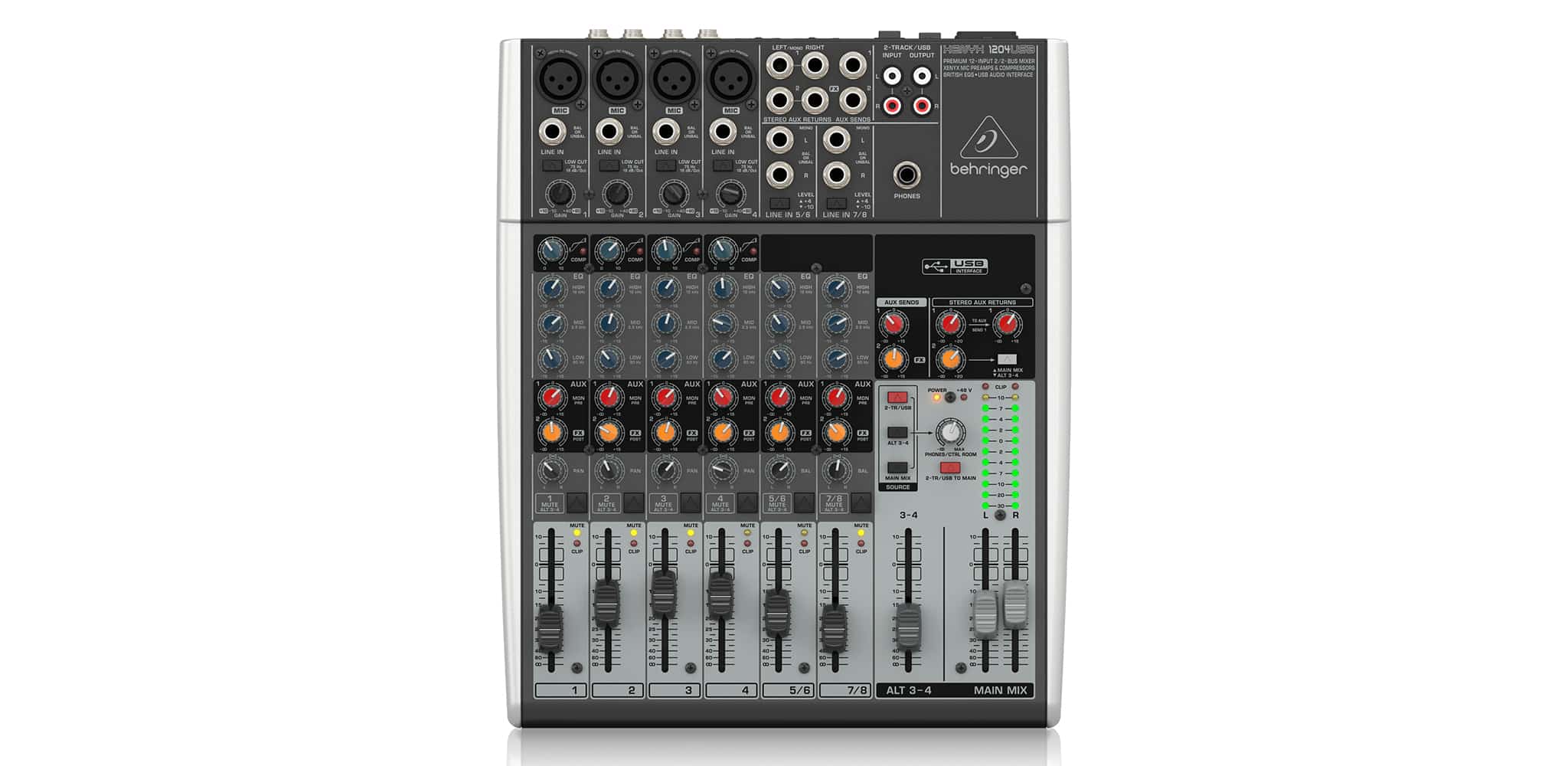 Behringer 1204USB Analog Mixers | Mixer cơ 1204USB 1204usb3