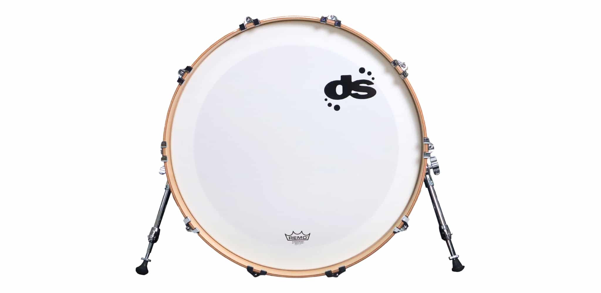 92916 Rebel Custom Shop Maple/Walnut shells - Teal over Quilted Maple - Lacquer 20 inch DS DRUM | DS DRUM DS23/92916 46201 1