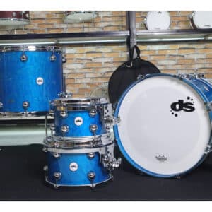 92916 Rebel Custom Shop Maple/Walnut shells - Teal over Quilted Maple - Lacquer 20 inch DS DRUM | DS DRUM DS23/92916 46201 8