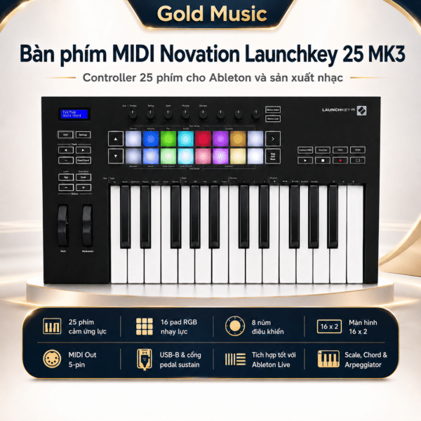 ban phim midi novation launchkey 25