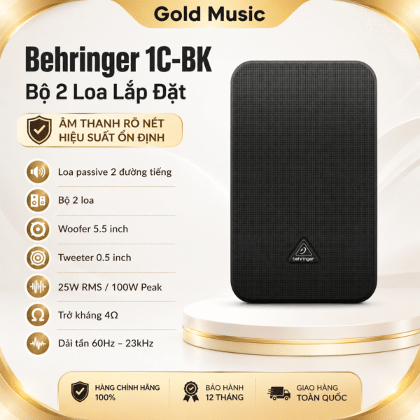 Behringer 1C-BK Bộ 2 Loa Lắp Đặt behringer 1c bk