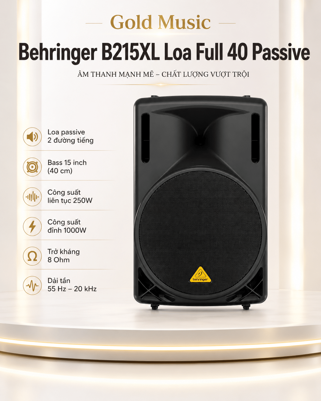Behringer B215XL Loa Full 40 Passive behringer b215xl loa full 40 passive