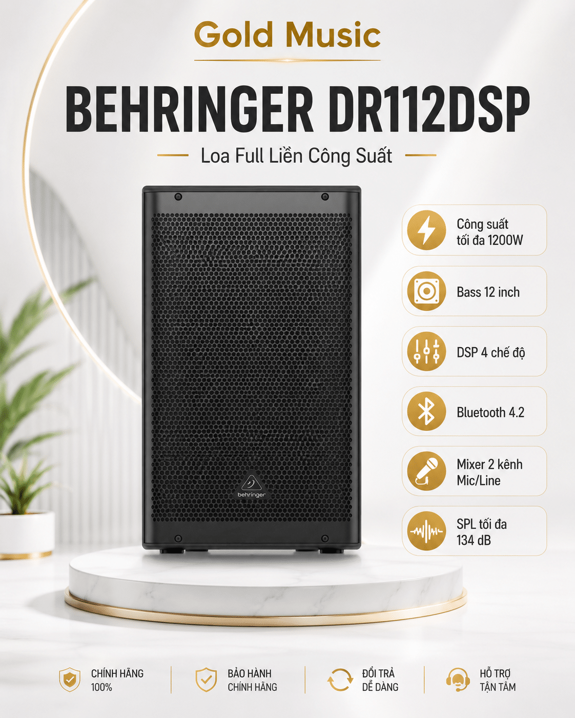 Behringer DR112DSP Loa Full Liền Công Suất behringer dr112dsp loa full lien cong suat