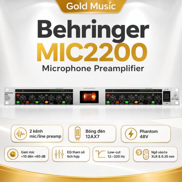 Behringer MIC2200 Microphone Preamplifiers behringer mic2200 microphone preamplifiers