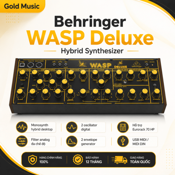 behringer wasp deluxe hybrid synthesizer