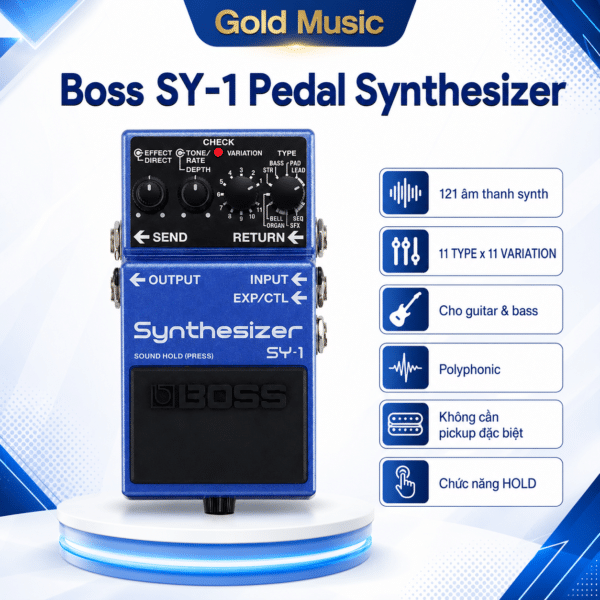 Boss SY-1 pedal synthesizer đa dạng âm thanh sáng tạo boss sy 1 pedal synthesizer