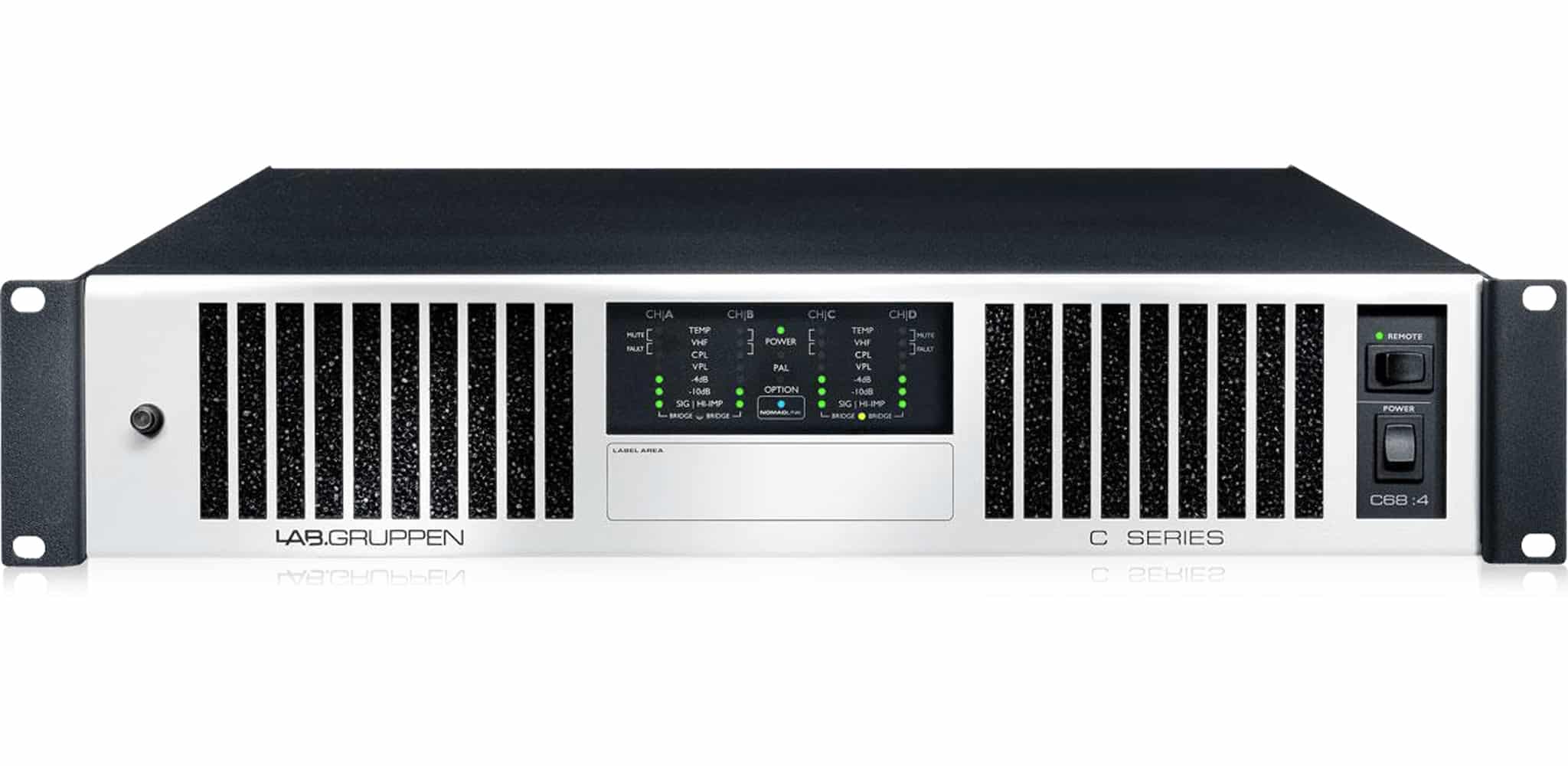 C 68:4 Amply Công Suất Labgruppen 4 x 1.700w / 4 Ohm 70V / 100V c 68 4 1